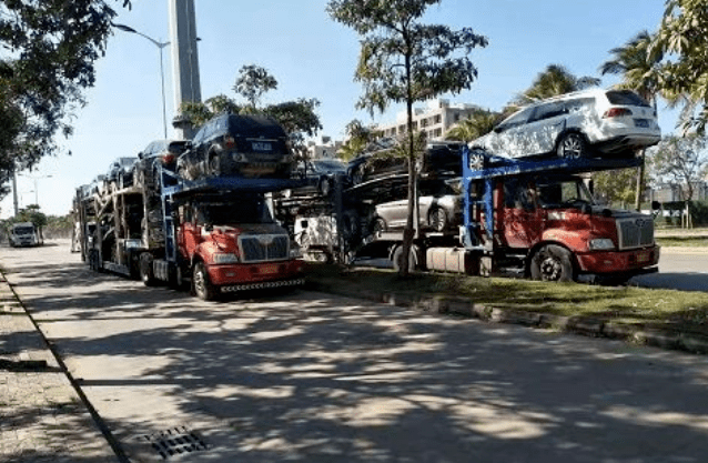 轎車托運一般在幾點裝車-鑫邦運車